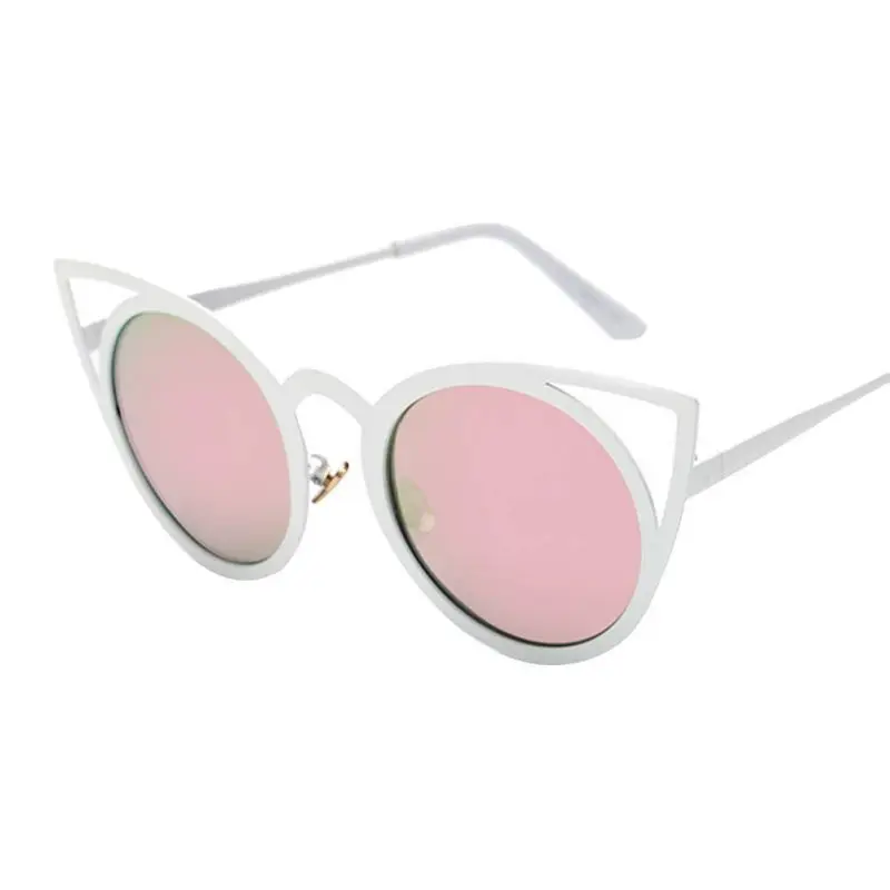 Новые летние Mulitcolor винтажные круглые женские солнцезащитные очки для альпинизма 9282 - Цвет: As the picture show