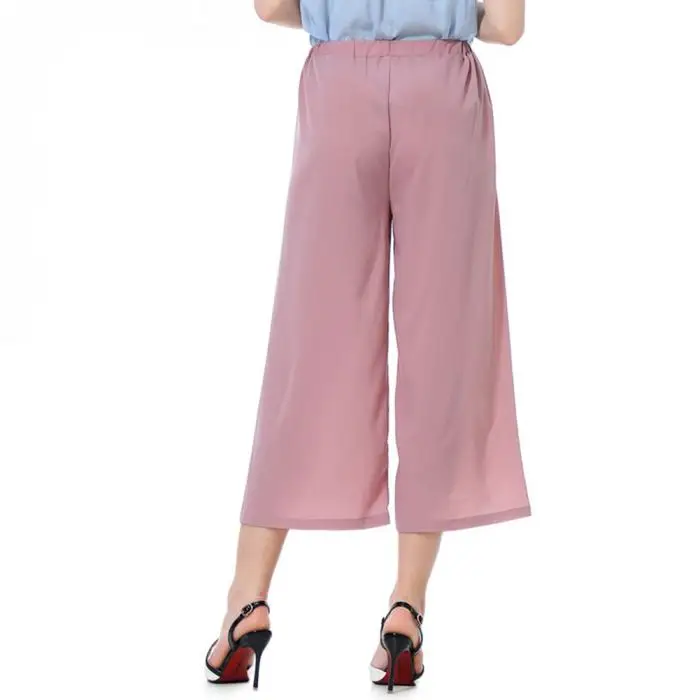 Новинка, женские одноцветные брюки, крутые полосатые свободные широкие штаны на лето, VN 68