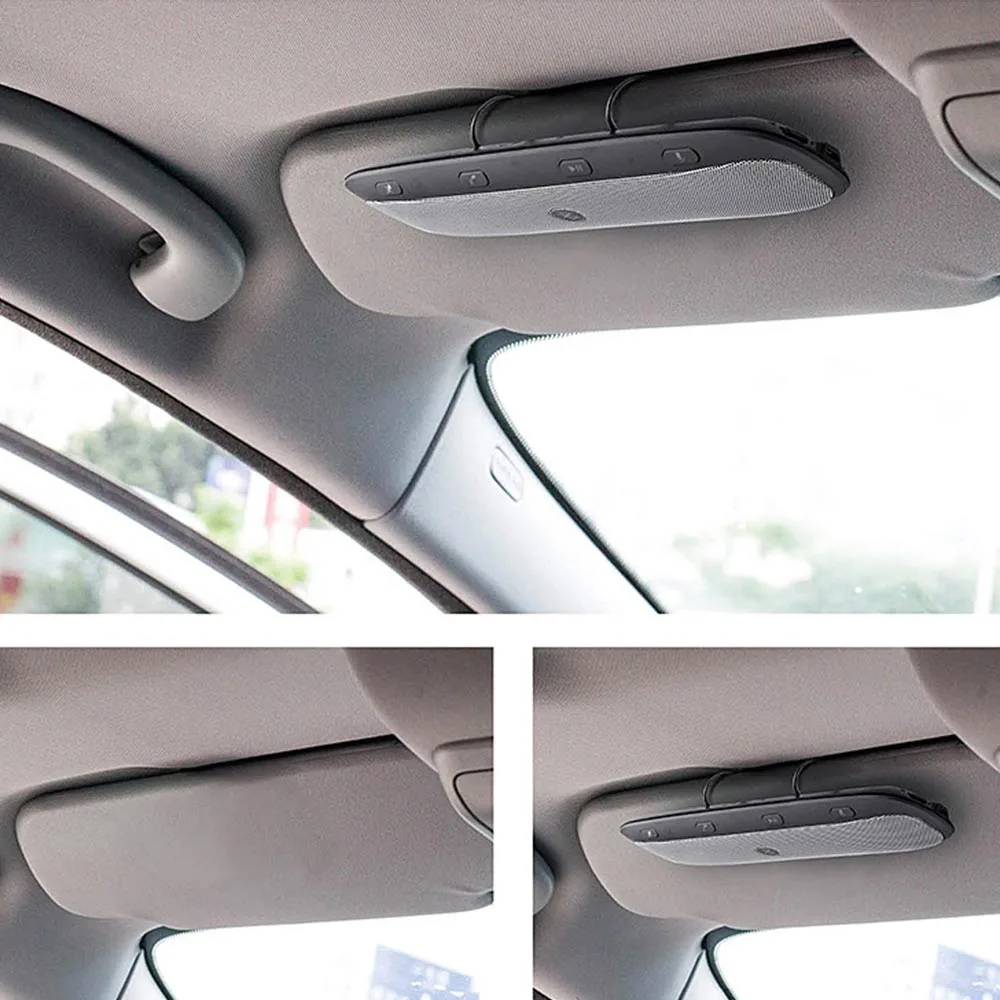 Солнцезащитный козырек Беспроводной Bluetooth V3.0 + EDR автомобильный вызова комплект Динамик телефон Зарядное устройство с кабелем музыкальная