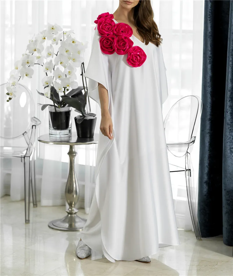 

Oversize Women Summer Beachwear Long Kaftan Beach Dress White Cotton Tunic Bathing Suit Cover-ups Bikini Wrap Cover up