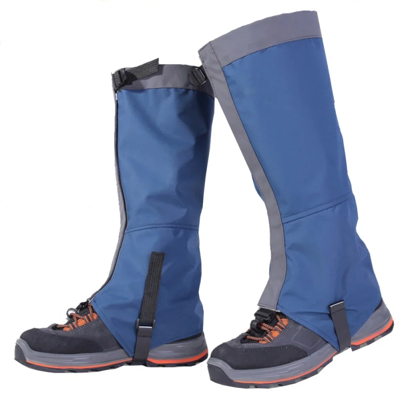 Уличные наколенники для катания на лыжах, походные гетры для альпинизма, Защита ног, защита для занятий спортом, Водонепроницаемые Гетры, Sking Shoes, гетры - Цвет: Синий