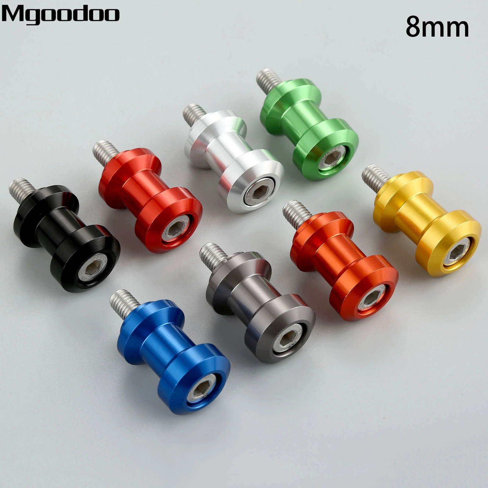 Mgoodoo CNC Aluminium 8mm Motorcycle Swingarm Spools Sliders For Honda