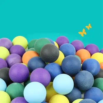 

100Pcs/Pack Colored Ping Pong Balls 40mm 2.4g Entertainment Table Tennis Balls Mixed Colors for Game and Advertising
