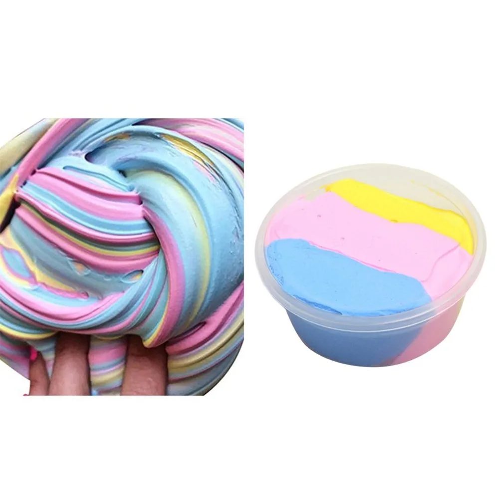 DIY пушистая Floam слизь Ароматизированная No Borax Детская Игрушка снятие стресса
