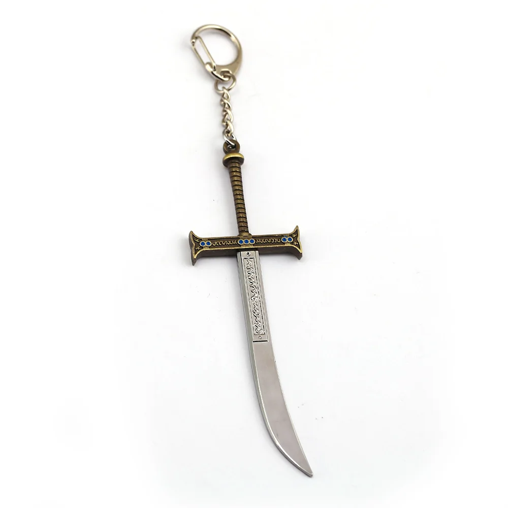 HSIC ONE PIECE Shichibukai Keychain Hawkeye Weapon Key Holder Black Sword Car Bag Chains Women Men Jewelry Chaveiro HC13086 | Украшения и