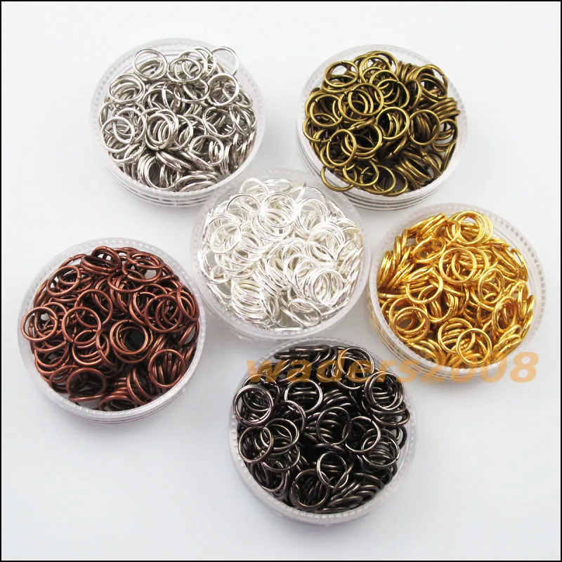 

400Pcs 5mm Jump Rings Open Connectors 6Colors