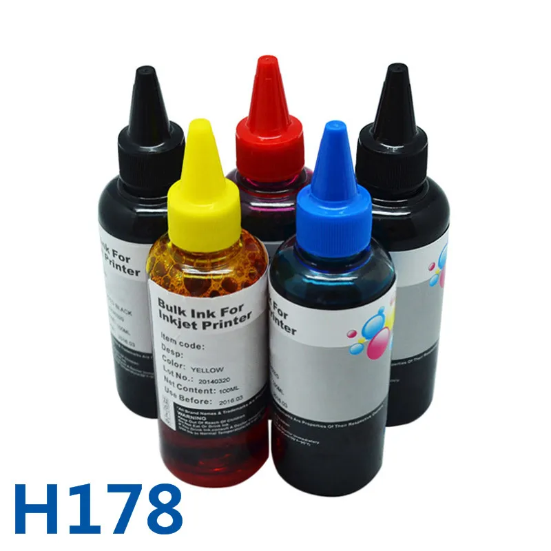 Impressora de Tinta Recarregáveis para Hp178 Ink para hp Bulk 7510 B109a B109n B110a B209a 3070a E194 B209b B210b C310b 500ml 5510 5515 6510