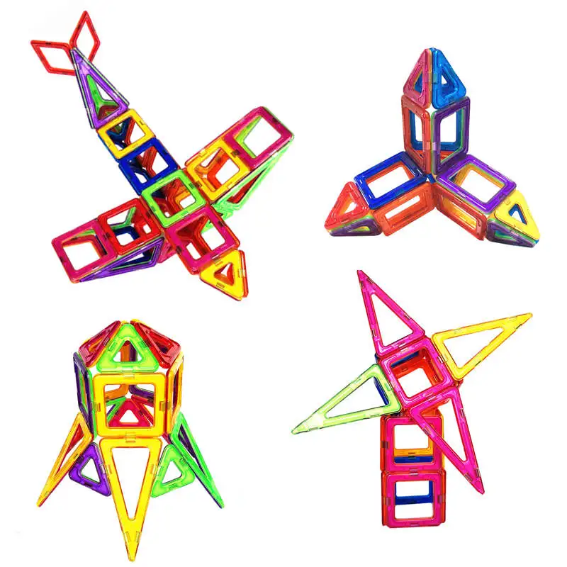 

Magnetic Blocks Multicolor Magnetic Designer Construction Set Model & Building Toy Enlighten Bricks Educational Toys For kids