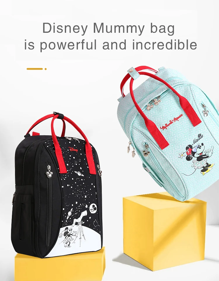 Disney Милая водонепроницаемая сумка для подгузников USB бутылочка для кормления дорожный Рюкзак Детские сумки для мамы сумка для хранения мумия сумки