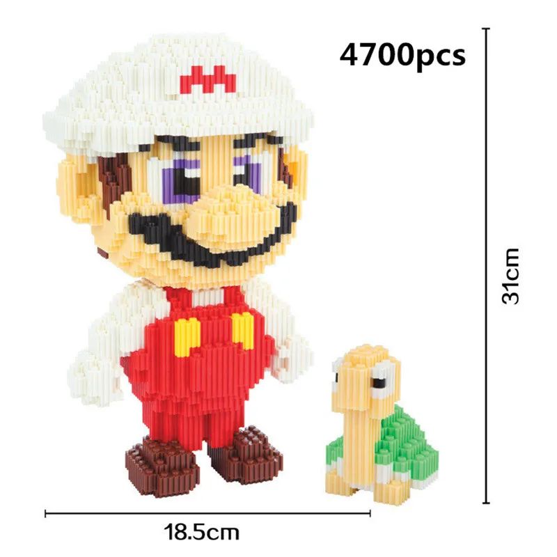 Big Size Super Mario Diamond Diamond Building Blocks Toys Kids DIY  Plastic Assembling Particles Bricks Toy Educational Gift 31cm  (13)