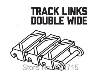 

*Track Link 2L wide* 50pcs Y5306 DIY enlighten block brick part No. Compatible With Other Assembles Particles