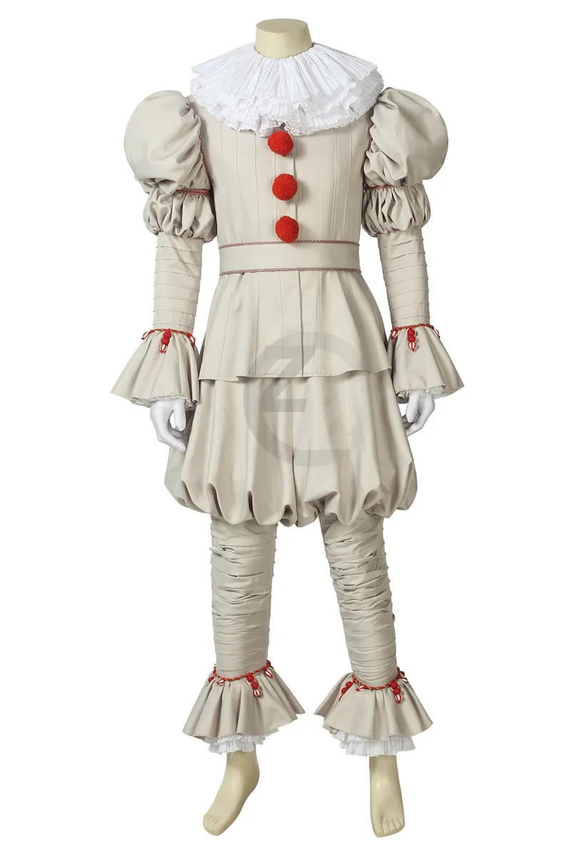 Стивен Кинг это пеннивайз танцевальный костюм клоуна для косплея взрослых унисекс террор клоун костюмы на Хэллоуин для мужчин Взрослый Костюм - Цвет: Just clothes