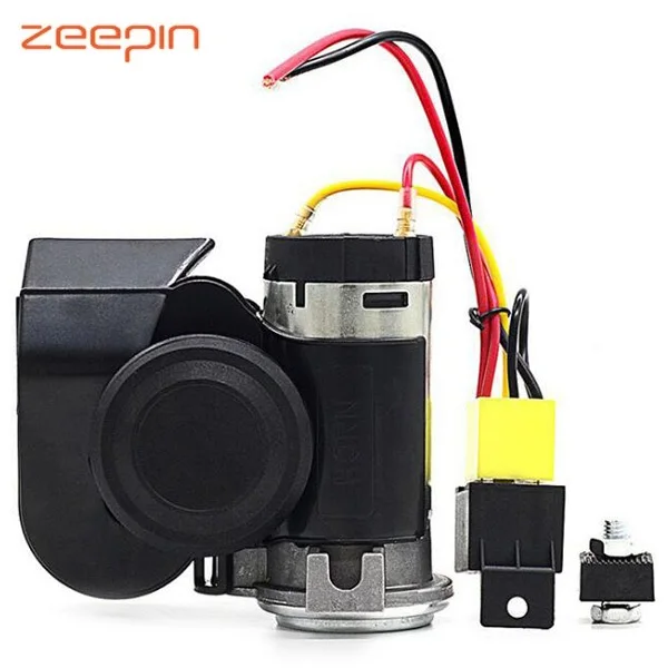 

Original Motorcycle Car Horn Electric 12V 180W 125dB Black Red with Innovative Concept Design New Arrival