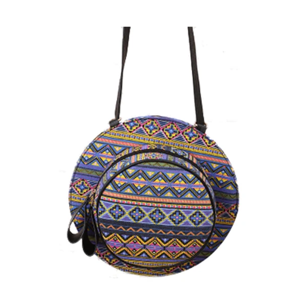 

5 pcs of 1x PU female models fashion national style personality hat shoulder diagonal Bag