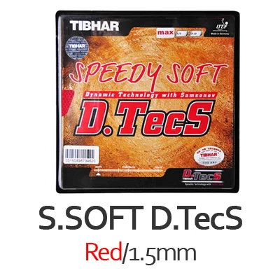 TIBHAR короткие пипсы SPEEDY SOFT D. TECS Pips-out Настольный теннис резиновая губка для пинг-понга - Цвет: Thickness 1.5 Red