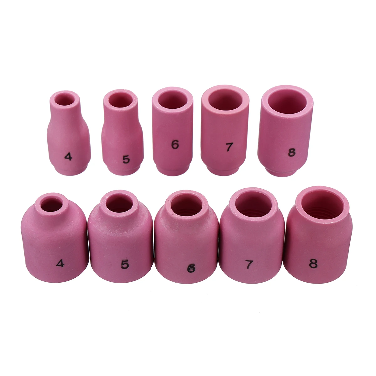Beste 49PCS Voor WP 17 18 26 TIG Lastoorts Stubby Gas Lens #10 Pyrex Glas Cup Kit duurzaam Praktische Lassen Accessoires Gemakkelijk Gebruik