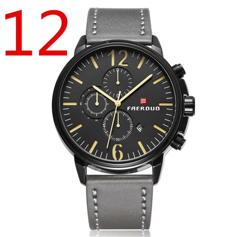 

new men quartz watch, high-quality outdoor sports men's wristwatch strap, fashion business watch