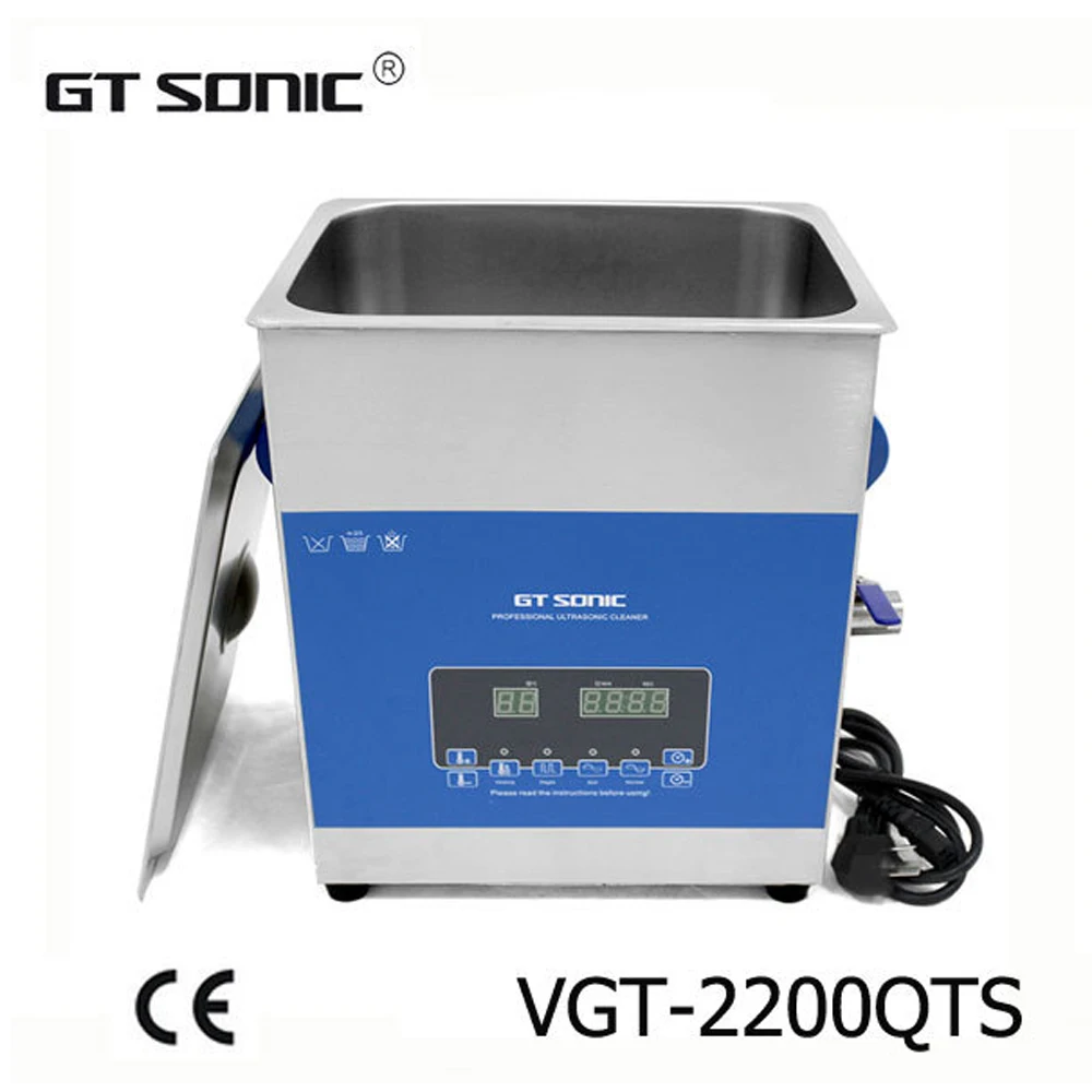 

2016 New 13L Industrial digital ultrasonic cleaner with dual power, with free basket for fuel injector, nozzle cleaning GT-2200Q