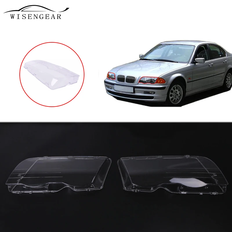 WISENGEAR For BMW E46 3 Series LED Headlight Lamp Lens Cover Lampshade