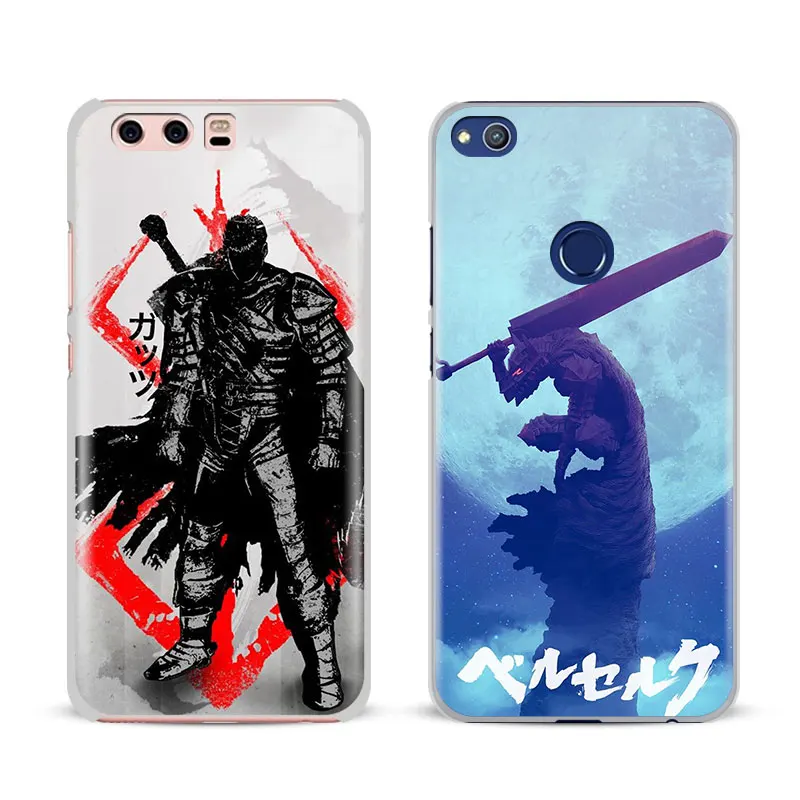 

Berserk Guts Anime Coque Phone Case Cover Shell For Huawei P8 9 10 Lite 2017 Honor 6x 8 V8 V9 Mate 7 8 9 10 Pro Nova Plus 2