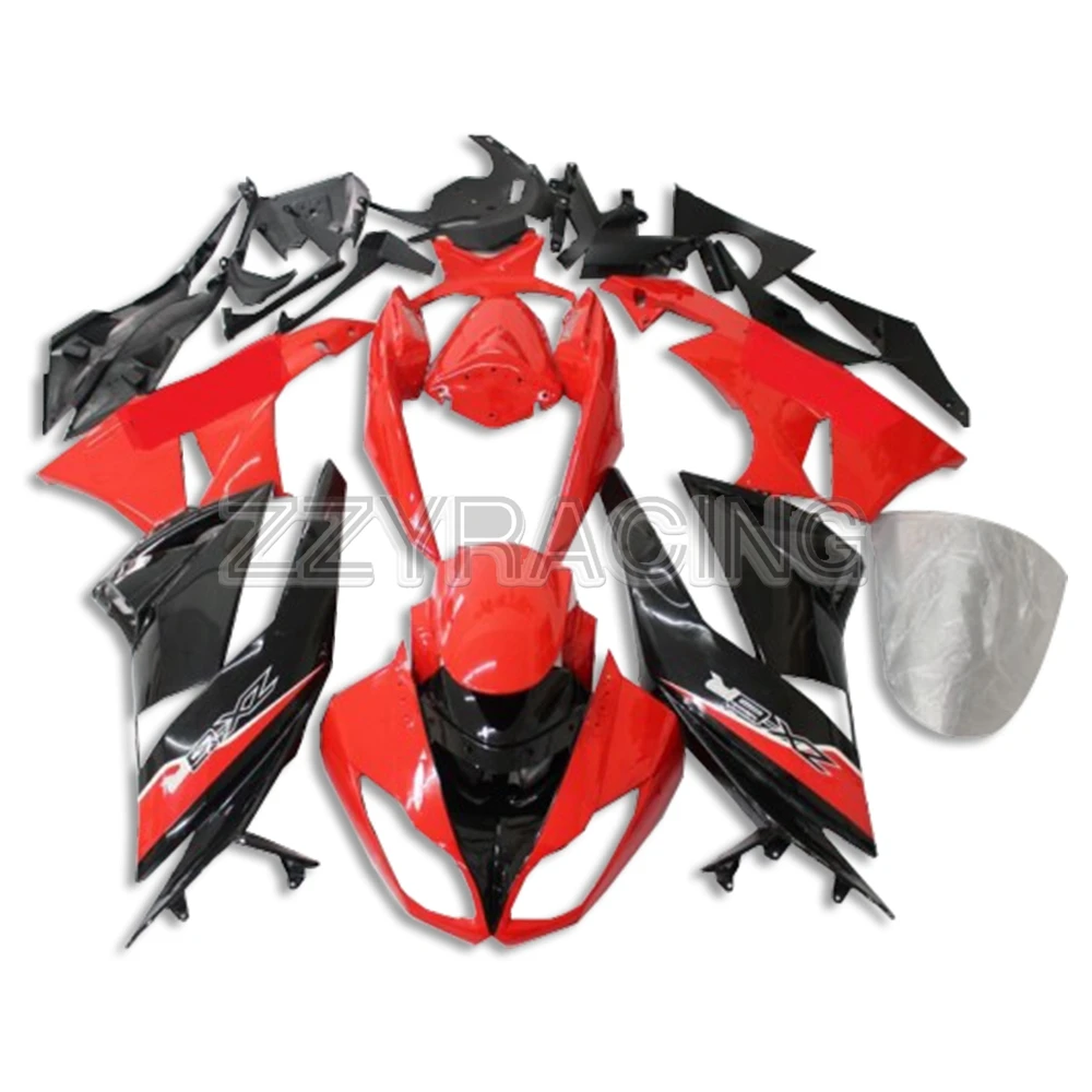 

Injection Fairings Kits for Kawasaki ZX6R 2009 - 2012 Year ZX-6R 2010 2011 Complete ABS Plastic Motorbike Body Kit Red Black