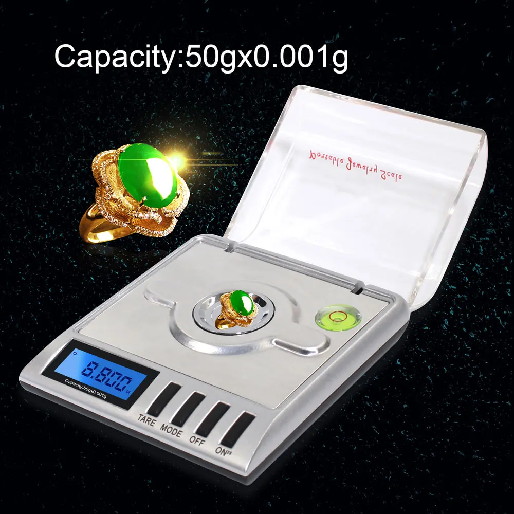 

1pcs Mini Digital Scale 30g/50g x 0.001g Pocket Electronic Scale Jewelry Diamond Weighting Scale Homehold Kitchen Weight Tool