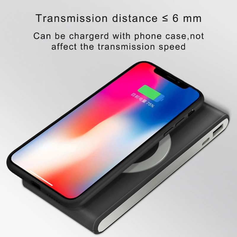 HOCO Qi Wireless Charger Power Bank For iPhone X 8 Plus Samsung S8 S7 Edge Wireless Charging Portable External Battery Powerbank HOCO Qi Wireless Charger Power Bank For iPhone X 8 Plus Samsung S8 S7 Edge Wireless Charging Portable External Battery Powerbank