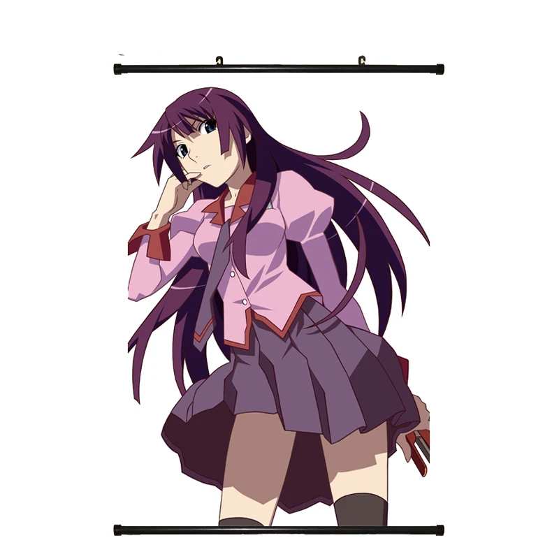 Японский аниме Monogatari финальный сезон Bakemonogatari Hanamonogatari Senjougahara Hitagi домашний Декор