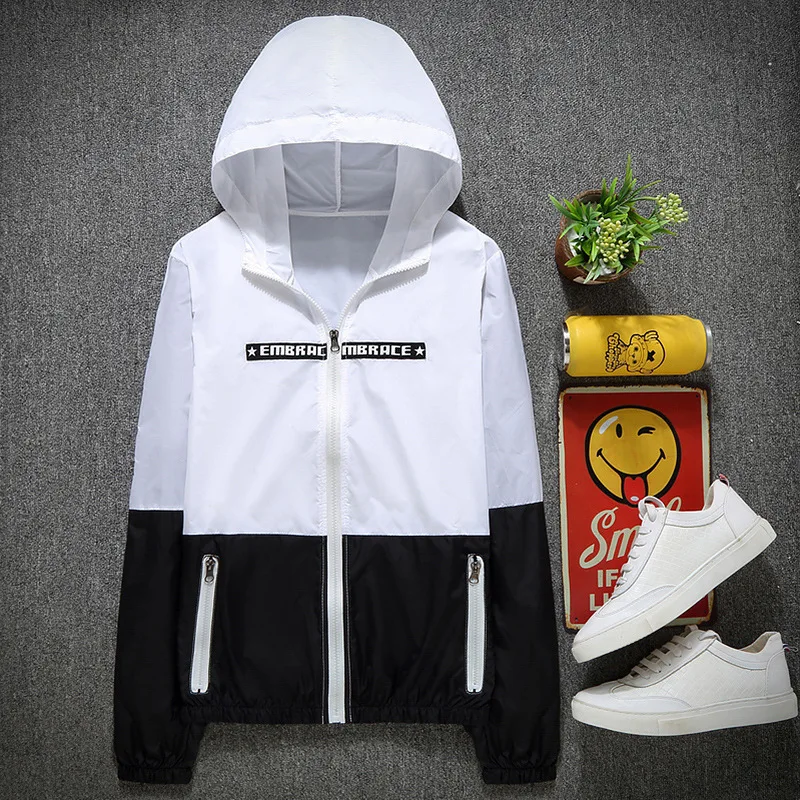 

Thoshine Sunscreen Jacket Men Summer Thin Breathable Man Outwear Brand Slim Mens Coats And Jackets Full Sleeve Sun-Proof Clothes