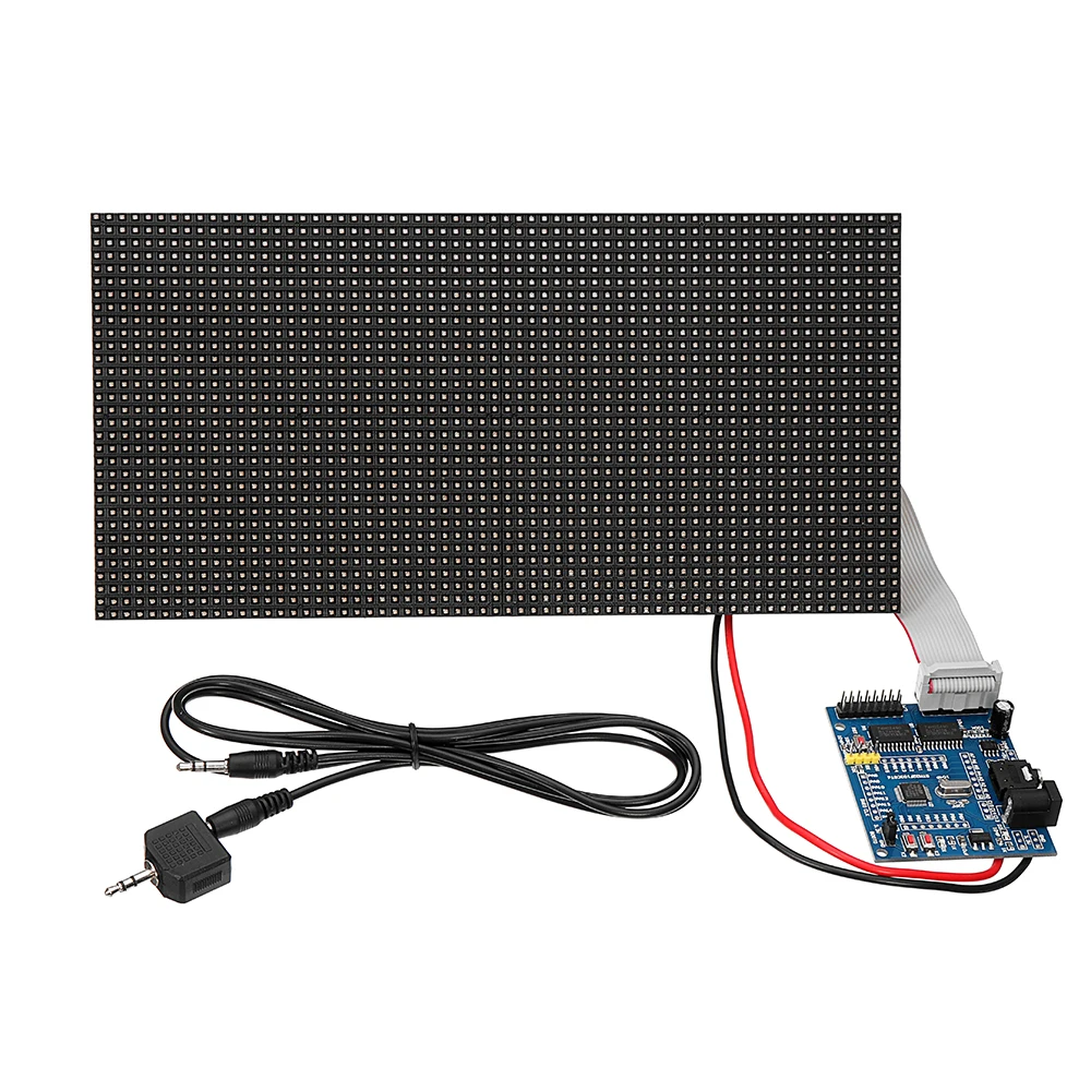 

Dot Rectangle Board Analyzer Sound Waves Display 32X64 Assembled Colorful Multifunctional Music Spectrum LED Light Display