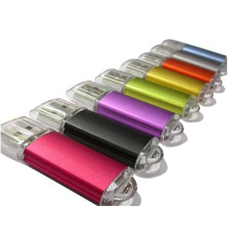 50 шт./лот металлическая настоящая флеш диск USB 2 0 4 ГБ 8 16 карта памяти флешка с