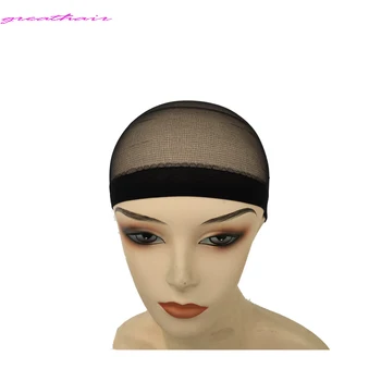 

Stock HairNet 30 Units Wig Caps For Making Wigs Black Brown Stocking Wig Liner Cap Snood Nylon Mesh Cap In 5 Colors Weaving Cap