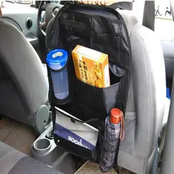 Черный автомобиль ткань Оксфорд спинки сумка для хранения держатель Прочный Водонепроницаемый Организатор Авто карман автомобиля спинки