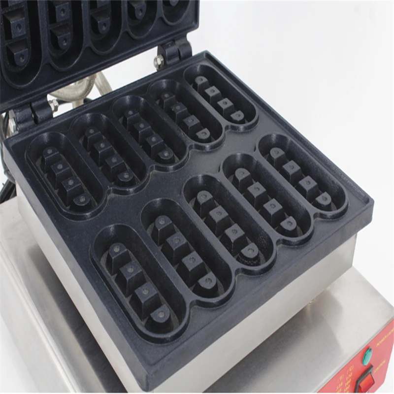 

Commercial Electric 10pcs Waffle Stick Maker Machine 110/220V Non-stick Chocolate Waffle Baker Machine EU/AU/UK/US Plug