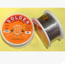 0,8 мм флюс 2.0% 45FT Оловянная свинцовая Оловянная проволока расплава канифоль Ядро паяльная проволока рулон- M25
