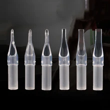 50 шт./компл. ассорти прозрачные одноразовые татуировки Советы сопло татуировки поставка 5R 7R 11R 5F