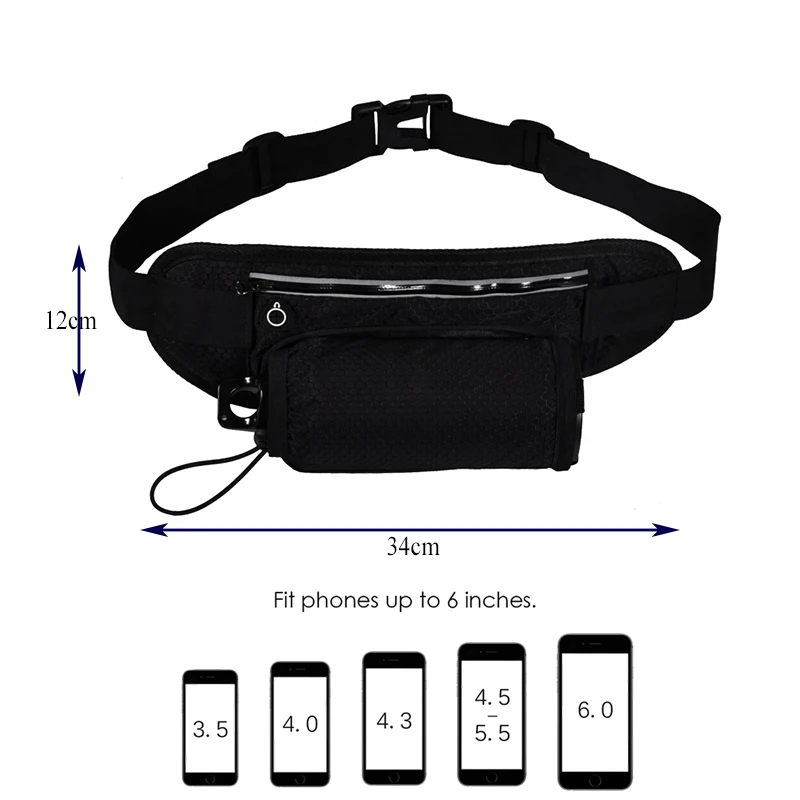 Men Running Bag Sports Water Bottle Holder Run Belt Jogging Waist Bag Waterproof Fanny Pack Women Gym Fitness Accessories Men Running Bag Sports Water Bottle Holder Run Belt Jogging Waist Bag Waterproof Fanny Pack Women Gym Fitness Accessories