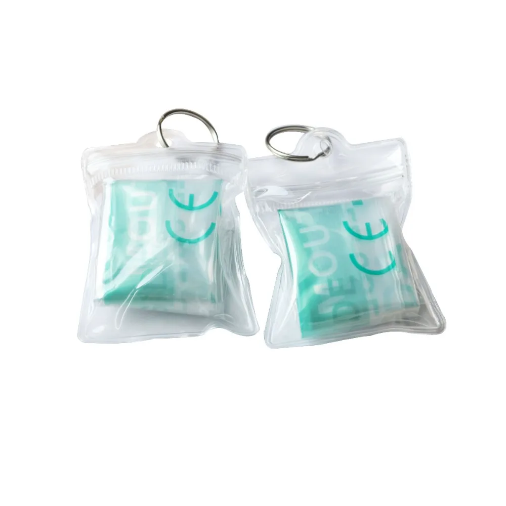 5pcs CPR Resuscitator Mask PVC Waterproof Packaging Mouth To Mouth One-way Valve Emergency Rescue Survival Tool
