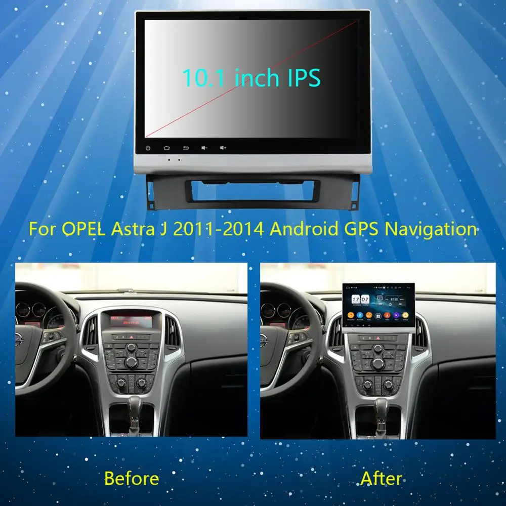 Best 10.1" Octa Core 4G+64G Android 9.0 Car DVD Multimedia For Buick Verano Vauxhall Opel Astra J Car Radio GPS Autoradio Parrot BT 2
