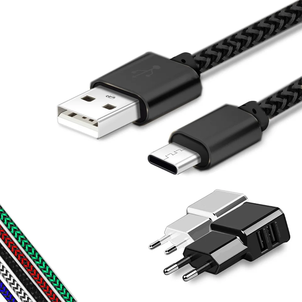 

USB Type C Charger Cable 3m 2m Usb C Short 25CM Cabel For Samsung Galaxy A3 A5 A7 2017 A8 A9 2018 S9 Mobile Phone Charger Cable