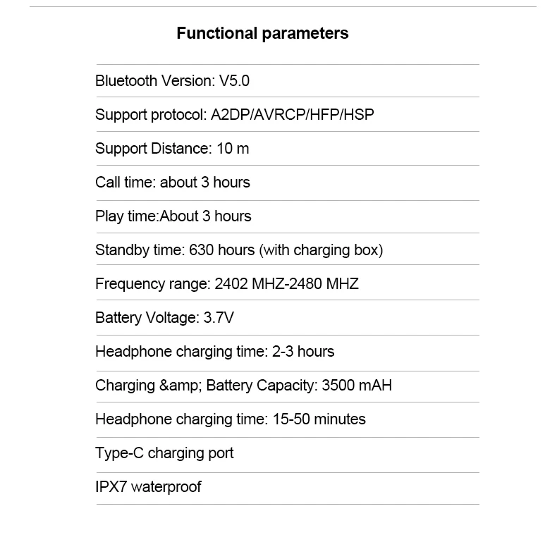 TWS X10 беспроводные наушники bluetooth IPX7 водонепроницаемый регулятор громкости BT V5.0 шумоподавление 3D стерео 3500 мАч емкость батареи