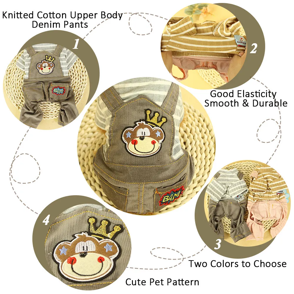 Winer Clothing For Dogs Chihuahua Teddy Jumpsuit Jacket For Small Dogs Puppy Cat Pet Clothing Dog Thick Cotton Hoodies Pet (1)