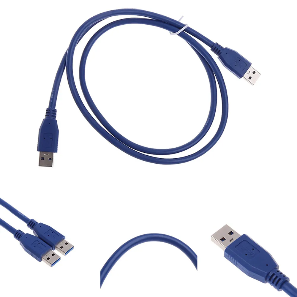 

USB 3.0 Type A Male To A Male 0.3/0.5/1/1.5/1.8/3/5 meter Data Cable Lead Extension Super Fast Speed