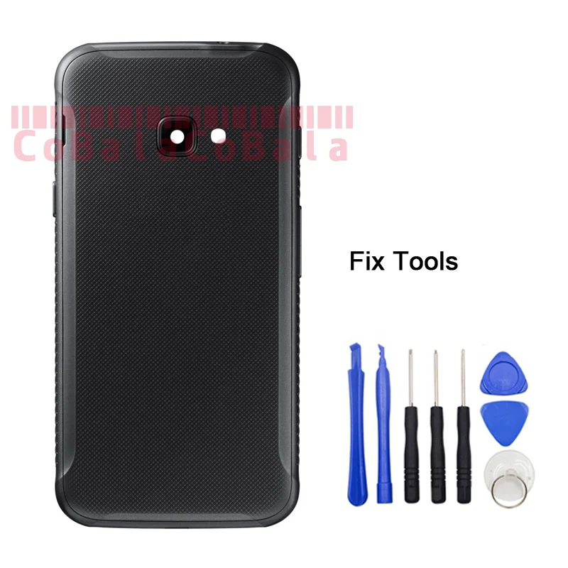 

LOVAIN 1Pcs For Samsung Galaxy Xcover4 Xcover 4 G390 Back Battery Cover Housing Rear Frame Bezel Door Case+Tools