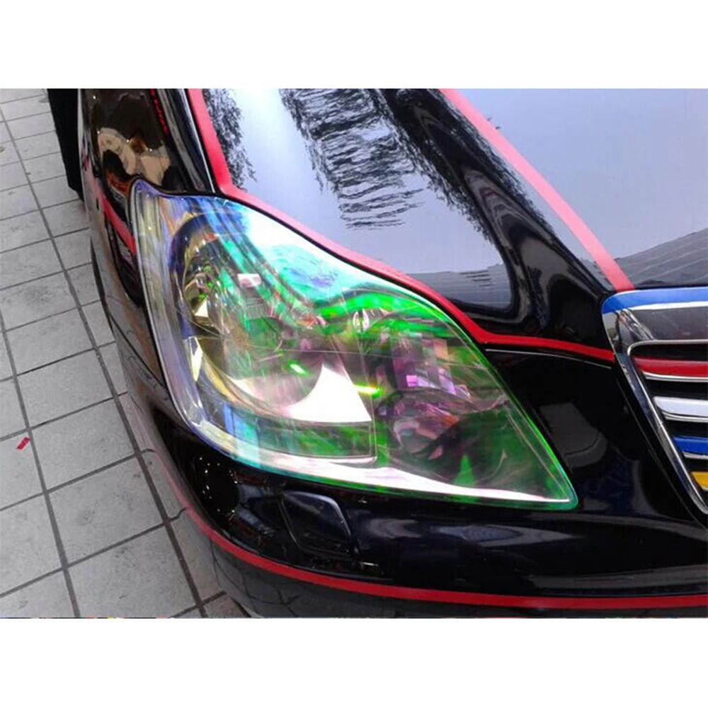 120X30Cm Auto Transparante Film Tint Vinyl Wrap Sticker Pvc Wisselaar Auto Koplamp Achterlicht Sticker Licht Film Auto accessoires