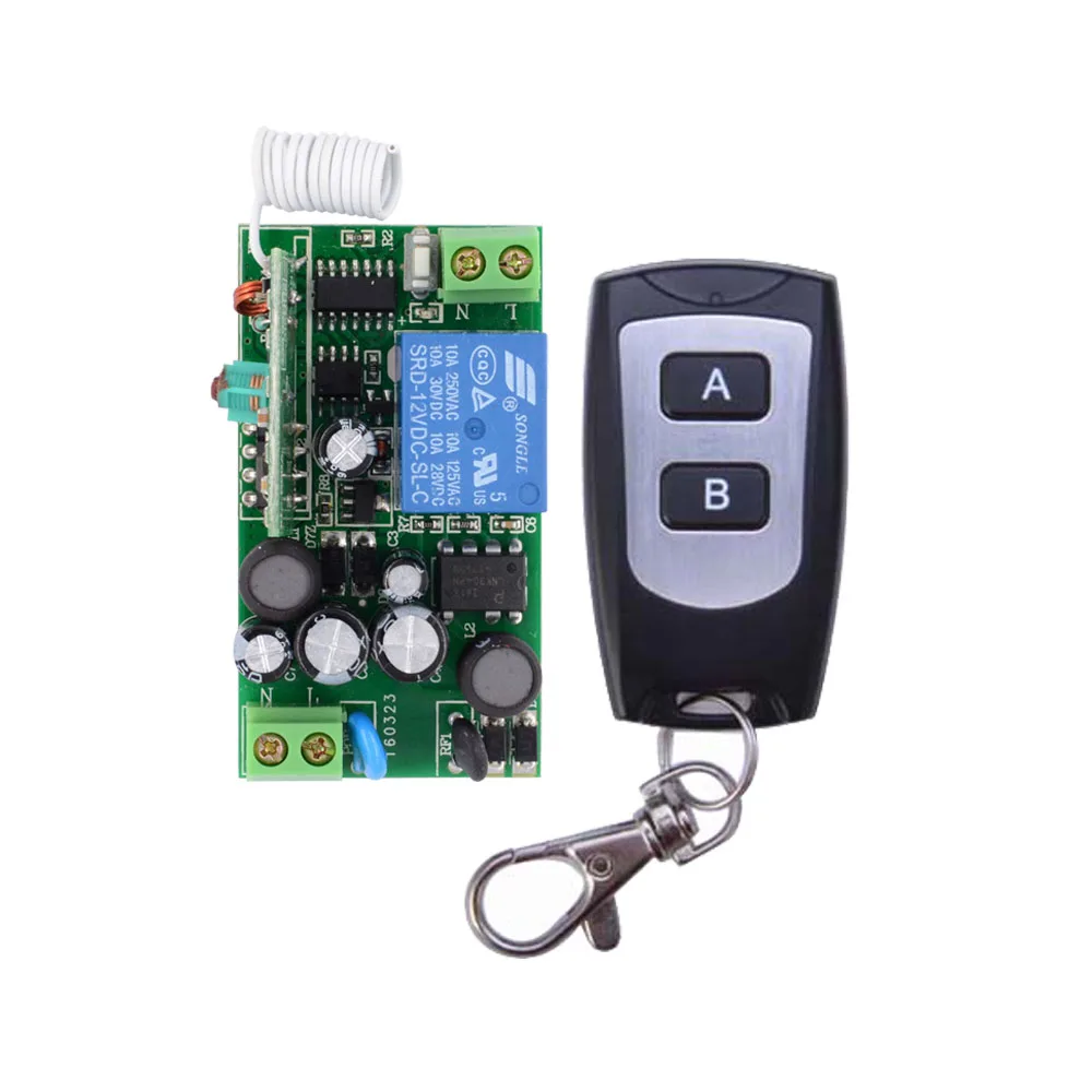 

AC 110V 220V Remote Lighting Switch Wireless Remote Control Switch Waterproof Remote Control 315 433.92 Input Output