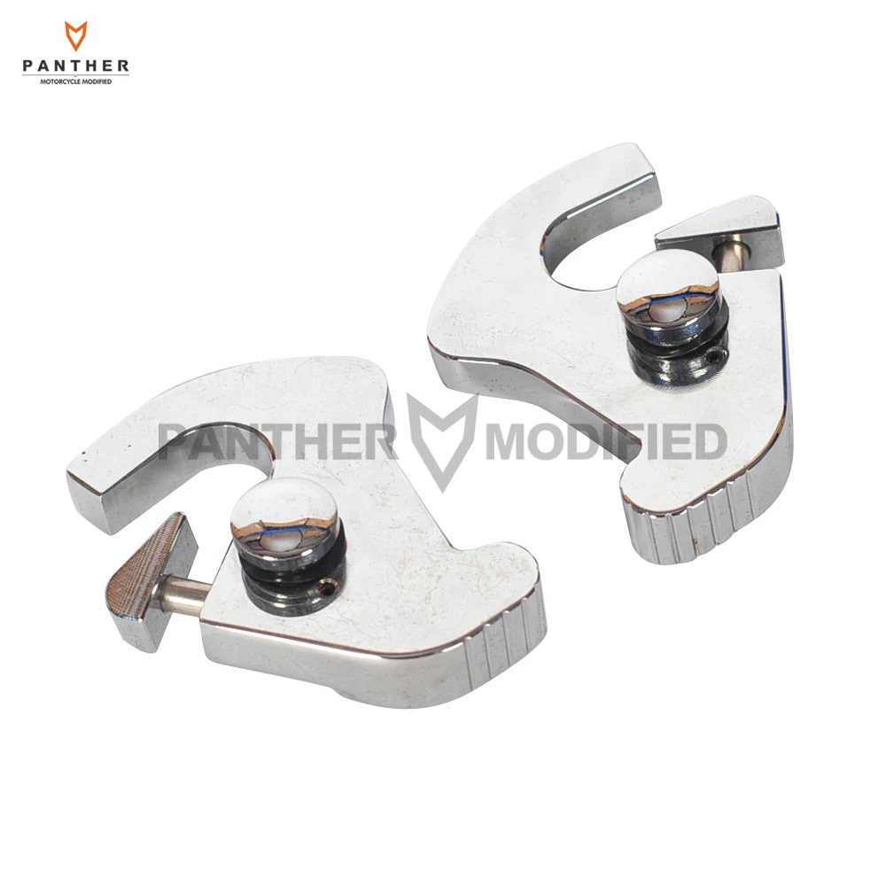 

1 Pair Motorcycle Luggage Rack Latch Clip Kit with Detachable sissy bar backrest Case for Harley Electra Street Road Glide King