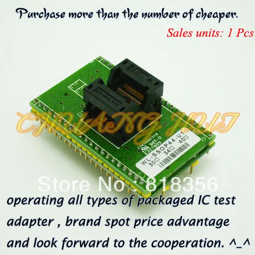 

WL-SSOP44-U1 Adapter for Wellon Programmer Adapter TSSOP44 Adapter IC Test Socket/IC Socket