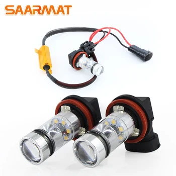 

2pcs LED Canbus H8 H11 bulbs +Decoder with DRL Fog Daytime Running Lights For BMW 3 E90 E92 X5 2002-2010; X3 04+ X5 03+ E53 @12V