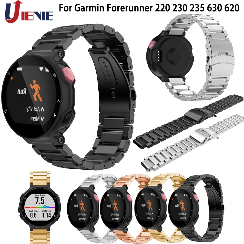 Ремешок для наручных часов Garmin Forerunner 220 230 235 630 620 металлический браслет из